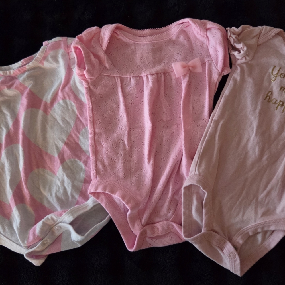 Pink Baby Onesies Set